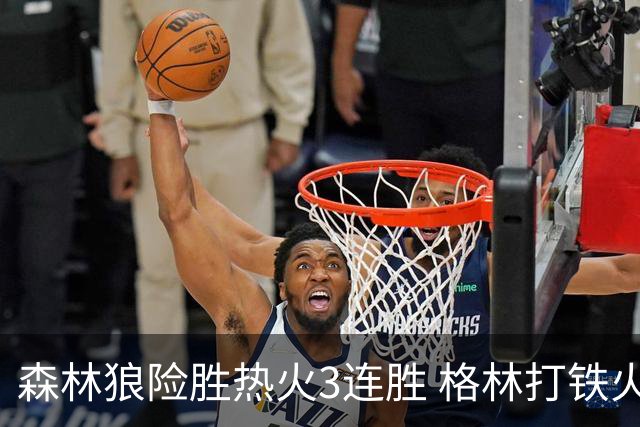 森林狼险胜热火3连胜 格林打铁火箭加时负骑士